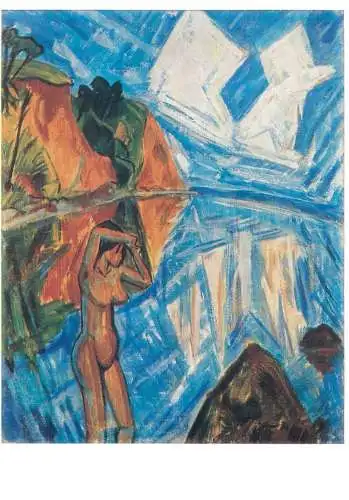 Paintings postcard Erich Heckel Glaserner tag