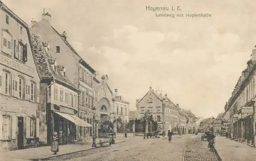 Haguenau Landweg mit Hopfenhalle