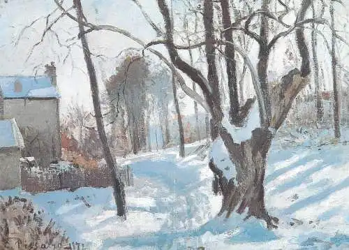 Paintings postcard Camille Pissarro Louvanciennes