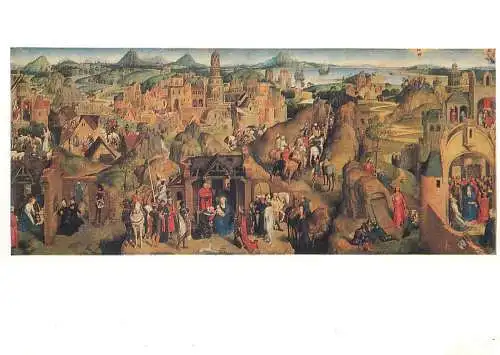 Paintings postcard Hans Memling Die sieben Freuden Mariae