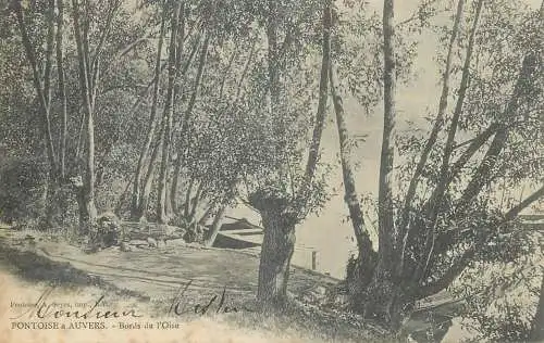 Auvers sur Oise Pontoise a Auvers menu hotel Genlis 1906