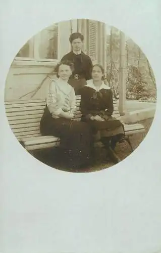 real photo social history memory Postcard elegant ladies group picture