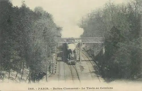 Train de Ceinture Buttes Chaumont Paris