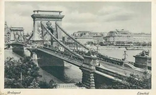 Danube bridge Budapest Chain Bridge