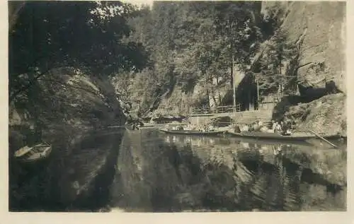 Kamenicky rivereto Ceske Svycarsko Souteska Czech Republic scenic photo postcard