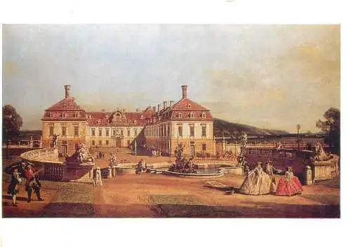 Paintings postcard Bernard Bellotto Canaletto Wien Lustschloss schlofhof bei Marchegg