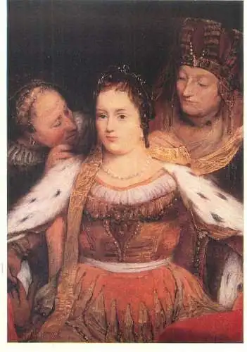 Paintings postcard Aert de Gelder Esther during glothing