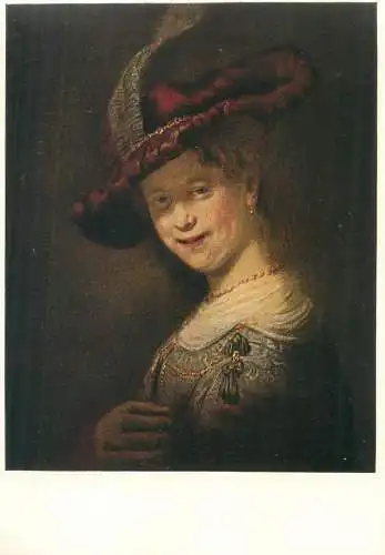 Paintings postcard Rembrandt saskia als jungen Madchen