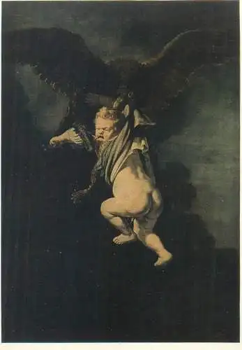 Paintings postcard Rembrandt Ganymed in den Fangen des Adlers