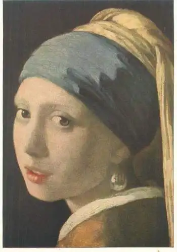 Paintings postcard Ian Vermeer van Delft The yellow turban
