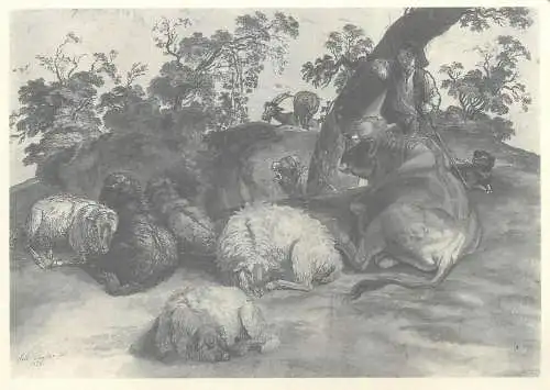Paintings postcard Friedrich Muller Hirt und Herde
