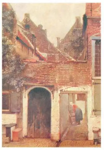 Paintings postcard Ian Vermeer Van Delft Eine Strasse in Delft Amsterdam