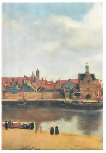 Paintings postcard Ian Vermeer Van Delft Den Haag Maurittshuis