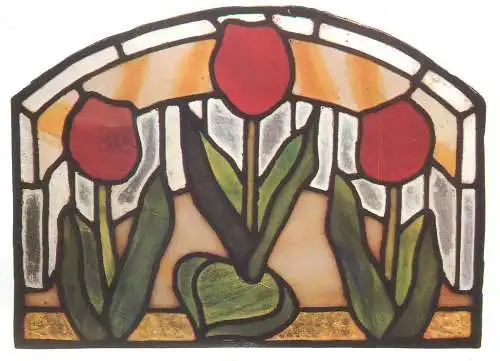 Paintings postcard Heinrich Vogeler Glasbild 1900