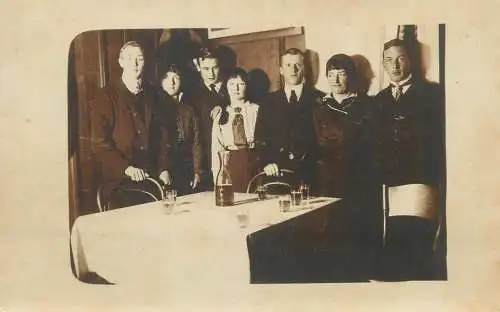 real photo social history memory postcard family group photo festive celebration
