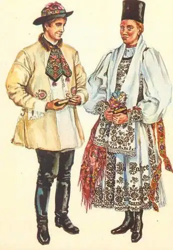 Folk type from Transylvania Romania taranca si flacau din Garbova Sibiu folklore costume