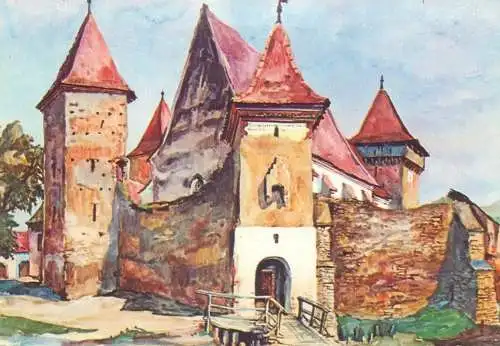 Romania art Juliana Fabritius-Dancu Transylvania citadel Valchid Sibiu