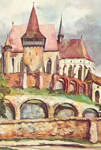 Romania art Juliana Fabritius-Dancu cetatea taraneasca din Biertan Sibiu Transylvania citadel