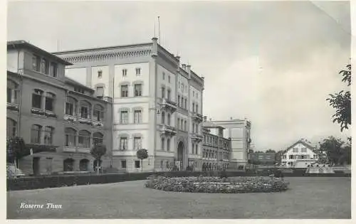 Thun Kaserne military caserne militaire carte photo 1935