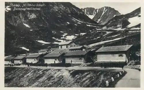 Armee Suisse baraques militaires alpine military barracks Oberalp Militarbaracken