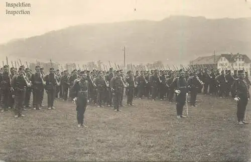Swiss army regimental inspection