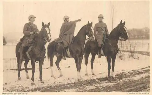 Swiss army cavalry patrol