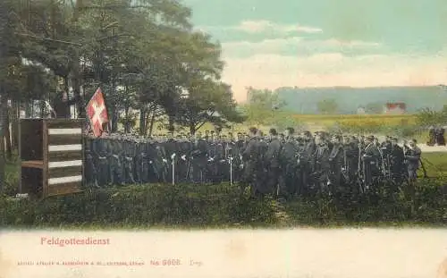 Swiss army Schweizer armee suisse 1910 Feldgottesdienst