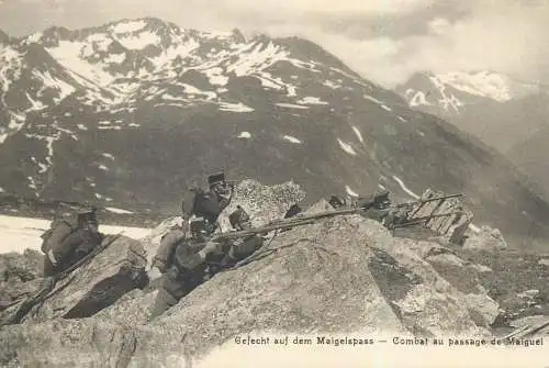 Swiss army alpine infantry combat au passage de Maiguel