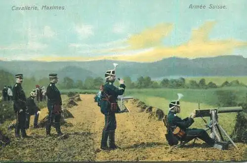 Armee Suisse cavallerie, Mazimes machine gun