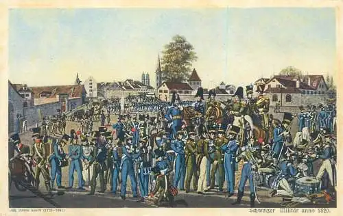 Militaire suisse de l`annee 1820