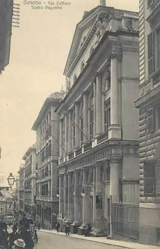 Genova Via Cattaro Teatro Paganini