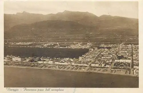 Viareggio panorama preso dall` aereoplano 1931