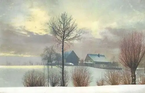 Berlin 1922 winter hiver Landschaft Photochromie AK