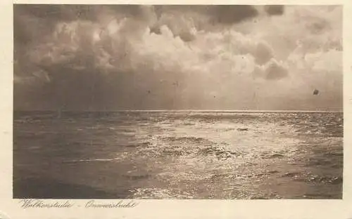 Wolkenstudie seascape Netherlands 1921