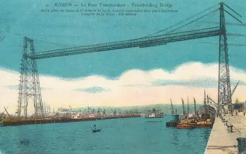 Transbording bridge Rouen France