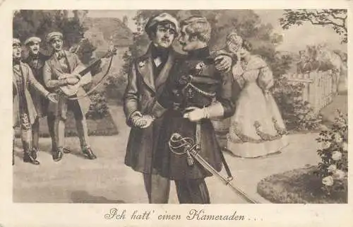 Kamaraden 1915 postcard Wiener Rotophot Wien guitar music