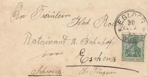 Deutsches Reich Brief to Switzerland