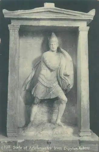 Stele of Aristonautes from Dipylon Athens Greece