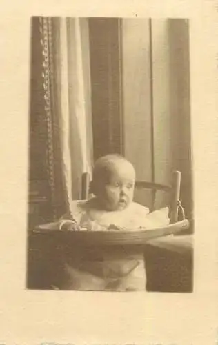 Baby vintage instant photo postcard 1912