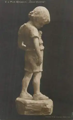 V. v. Post Borjeson " Akes blomma " sculpture