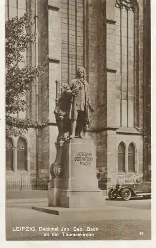 Leipzig Denkmal Joh. Seb. Bach an der Thomaskirche
