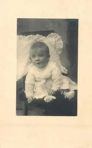 Children portrait vintage photo Postcard cute little girl funny wonder face