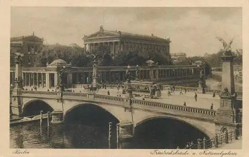 Berlin bridge tram national gallery