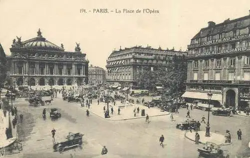Paris la place de l`Opera cpa