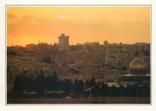 Postcard Israel Jerusalem the Holy City and the Rock Dome general view