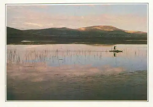 Postcard Peru Altiplano and Lake Titicaca