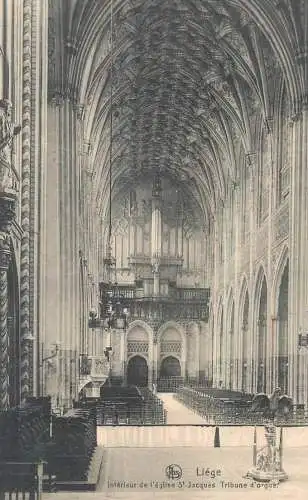 Liege eglise St. Jacques tribunes d`orgue organ