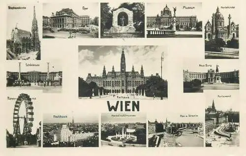Austria Postcard Wien multi view