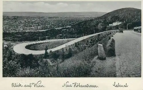 Austria Postcard Blick auf Wien Neue Hohenstrasse
