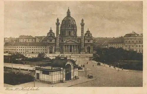 Austria Wien Karlskirche Post card